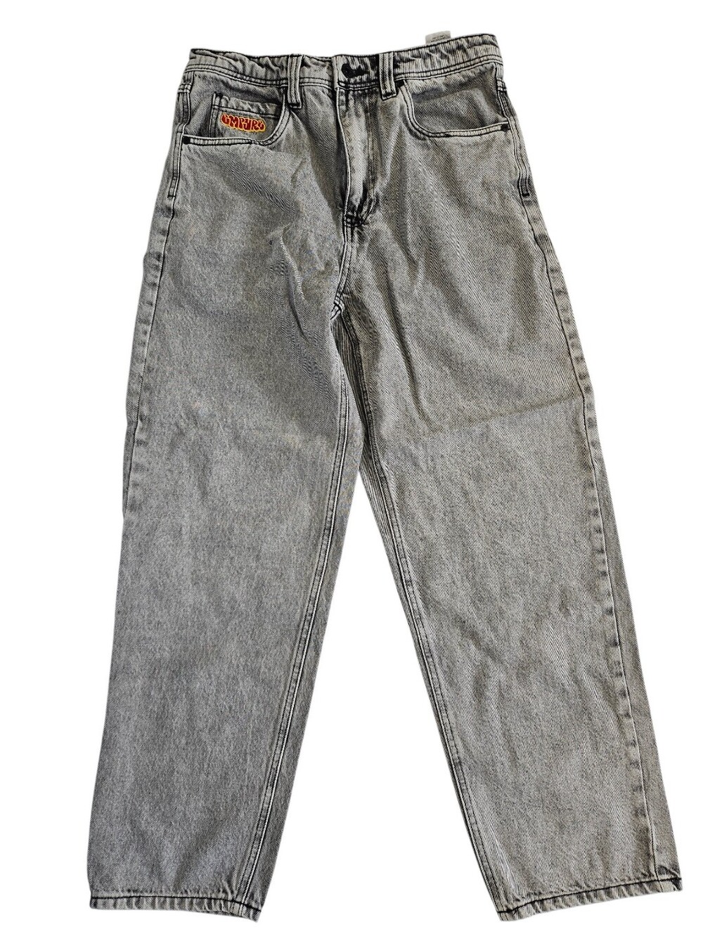 Men's Gray Straight-Leg Jeans Empyre Y2k Sz 30